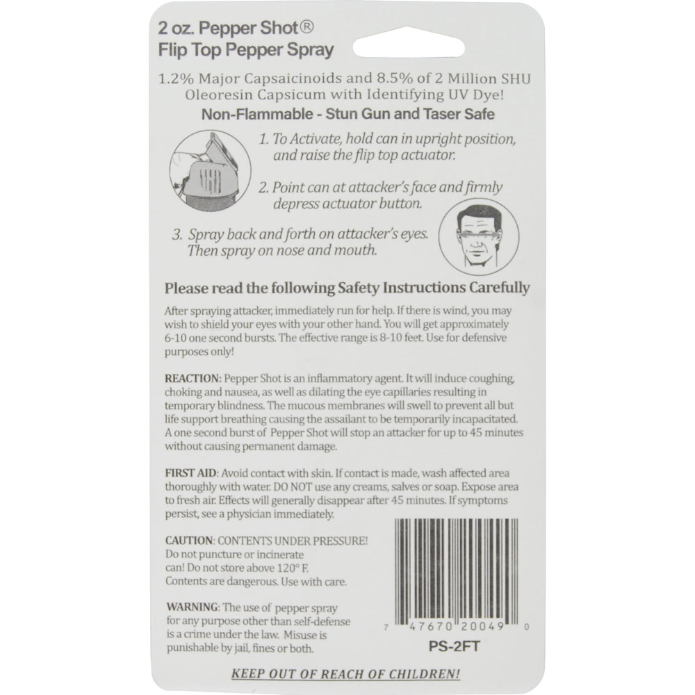 Pepper Shot 1.2% MC 2 oz pepper spray - Image 10